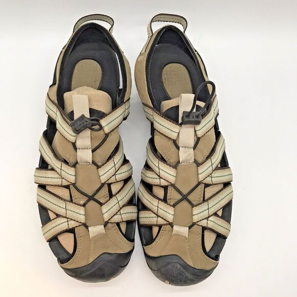 Lands' End Sandals Men's 9EE Bungee Lock Cap Toe Hiking Trail Water Sport Shoes - Picture 5 of 10